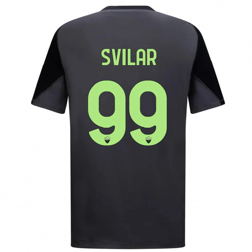 Danxen Mann Mile Svilar #99 Svart Lys Grønn Keeperdrakt 2025/26 Skjorter T-skjorte