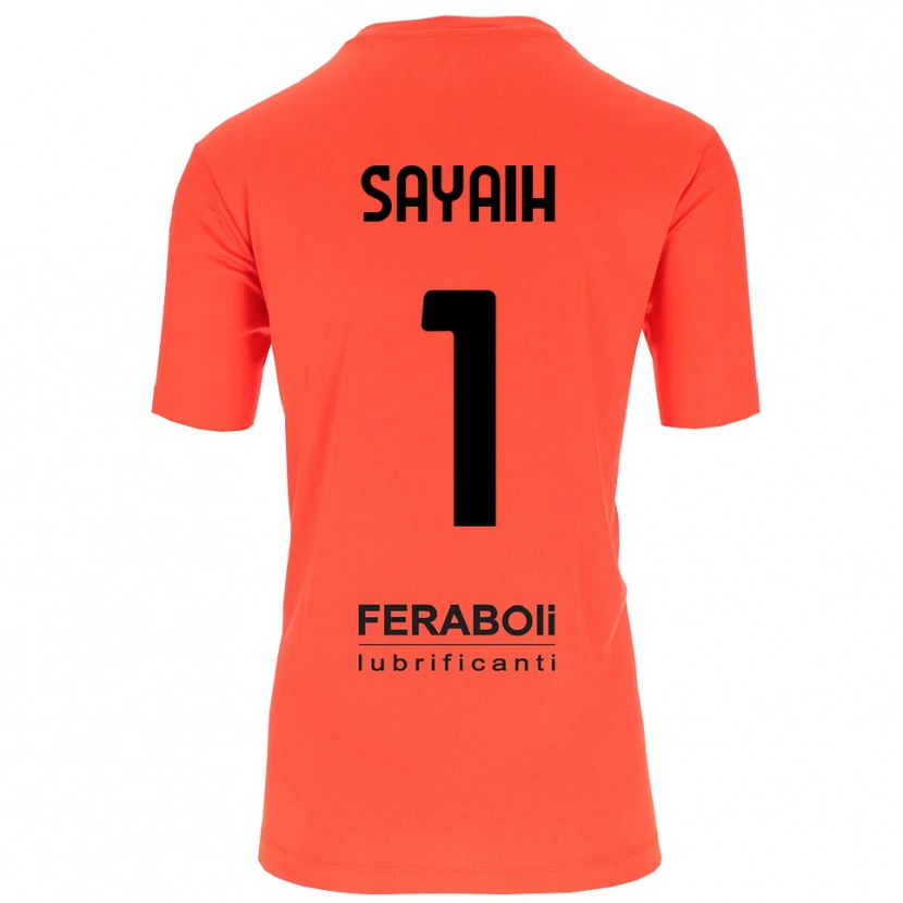 Danxen Mann Ilyas Sayaih #1 Oransje Rød Svart Keeperdrakt 2025/26 Skjorter T-skjorte