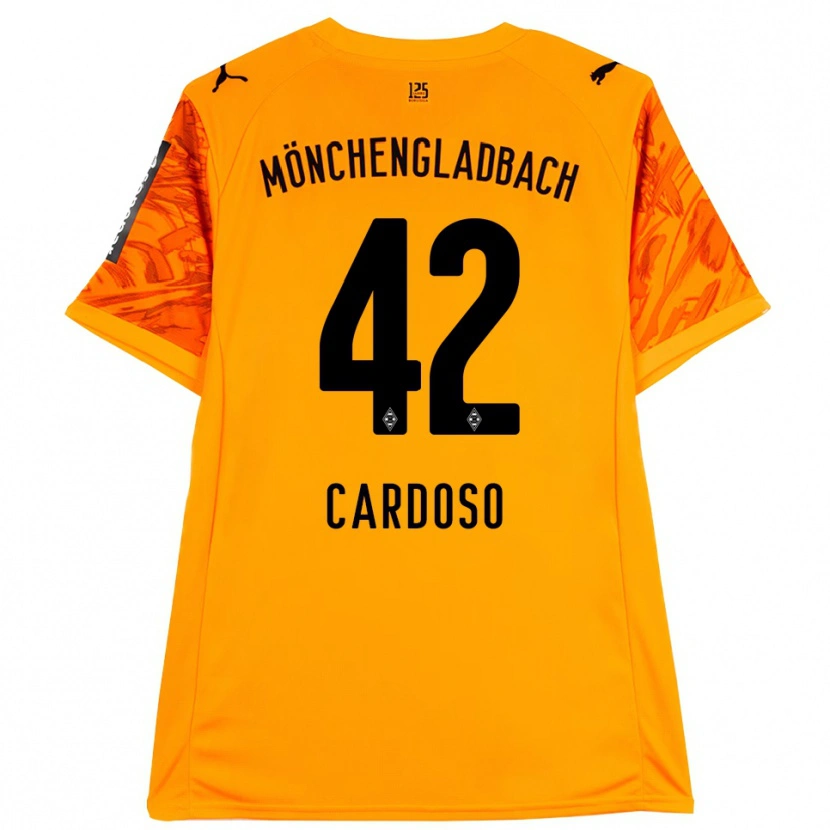Danxen Mann Tiago Pereira Cardoso #42 Oransje Gul Svart Keeperdrakt 2025/26 Skjorter T-skjorte