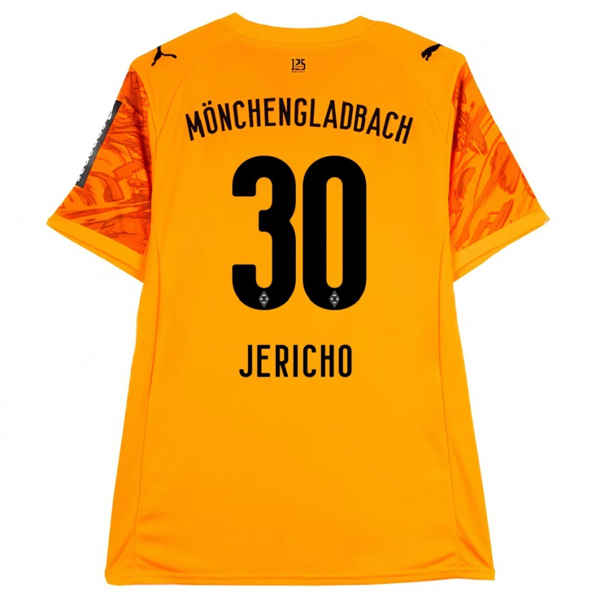 Danxen Mann Aidan Jericho #30 Oransje Gul Svart Keeperdrakt 2025/26 Skjorter T-skjorte