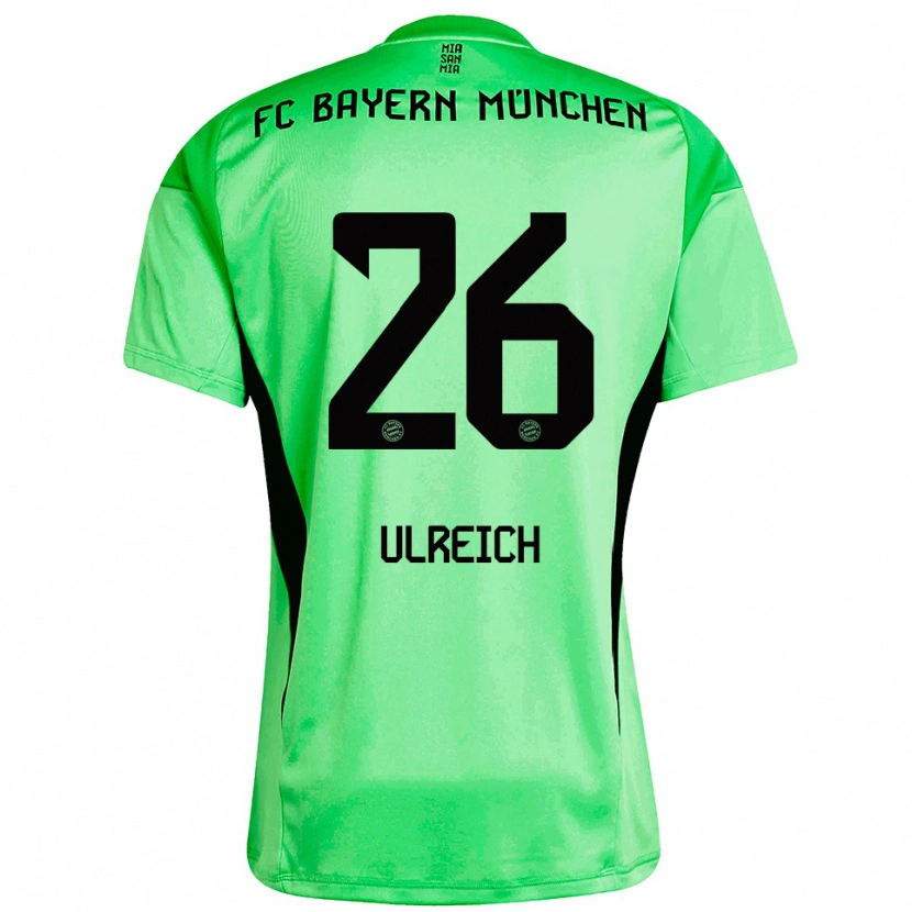 Danxen Mann Sven Ulreich #26 Medium Vår Grønn Keeperdrakt 2025/26 Skjorter T-skjorte