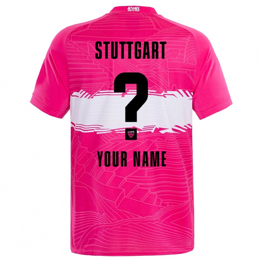 Danxen Mann VfB Stuttgart Dyp Rosa Svart Keeperdrakt 2025/26 Skjorter T-skjorte