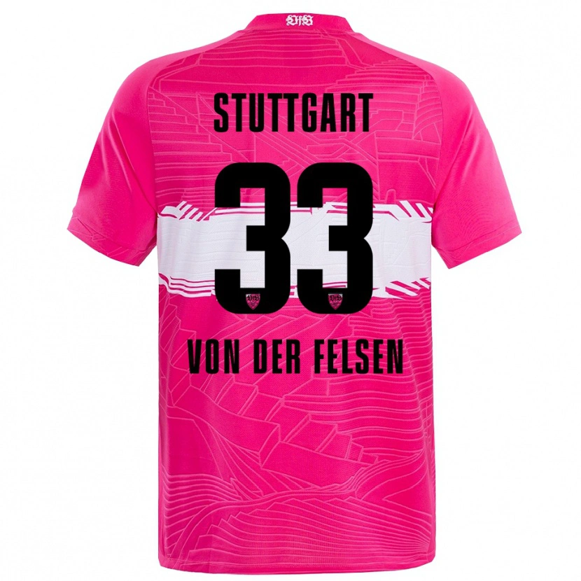 Danxen Mann Jerik von der Felsen #33 Dyp Rosa Svart Keeperdrakt 2025/26 Skjorter T-skjorte