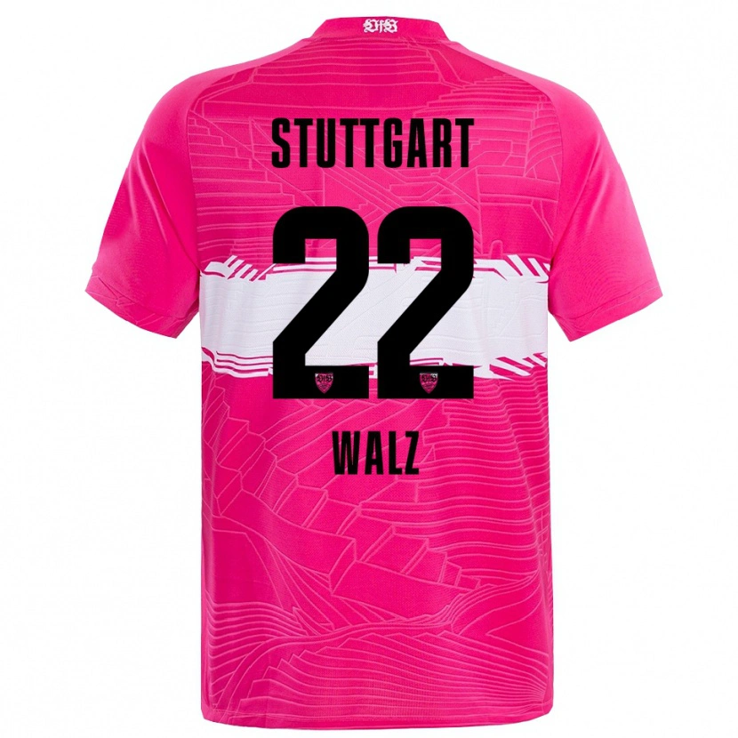 Danxen Mann Tom Walz #22 Dyp Rosa Svart Keeperdrakt 2025/26 Skjorter T-skjorte