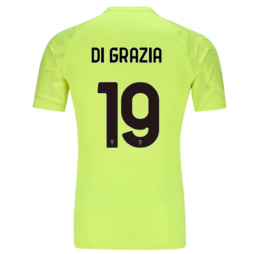 Danxen Mann Manuel Di Grazia #19 Fluorescent Grønn Keeperdrakt 2025/26 Skjorter T-skjorte