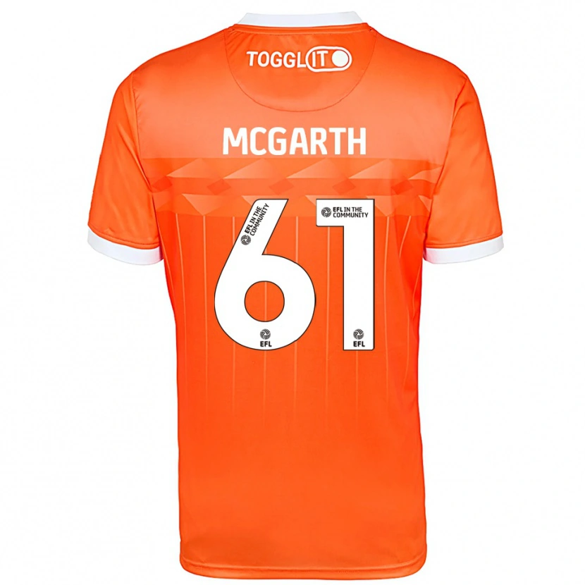 Danxen Mann Ethan McGarth #61 Oransje Hvit Keeperdrakt 2025/26 Skjorter T-skjorte