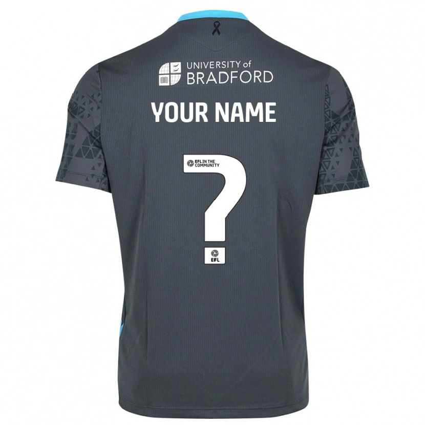 Danxen Mann Bradford City Grå Svart Keeperdrakt 2025/26 Skjorter T-skjorte