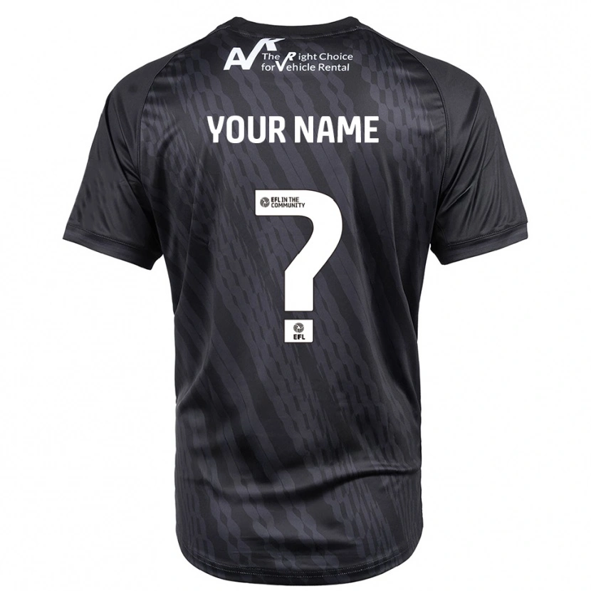 Danxen Mann Shrewsbury Town Svart Hvit Keeperdrakt 2025/26 Skjorter T-skjorte