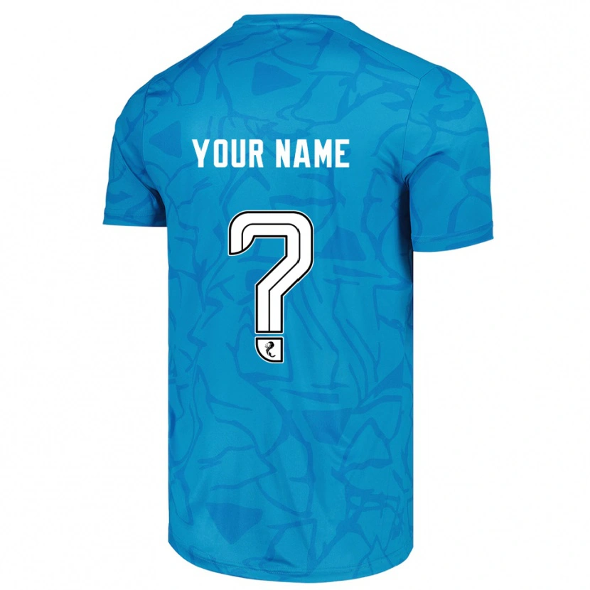 Danxen Mann Hibernian FC Blå Hvit Keeperdrakt 2025/26 Skjorter T-skjorte