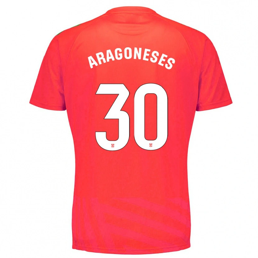 Danxen Mann Sergio Aragoneses #30 Rød Hvit Keeperdrakt 2025/26 Skjorter T-skjorte