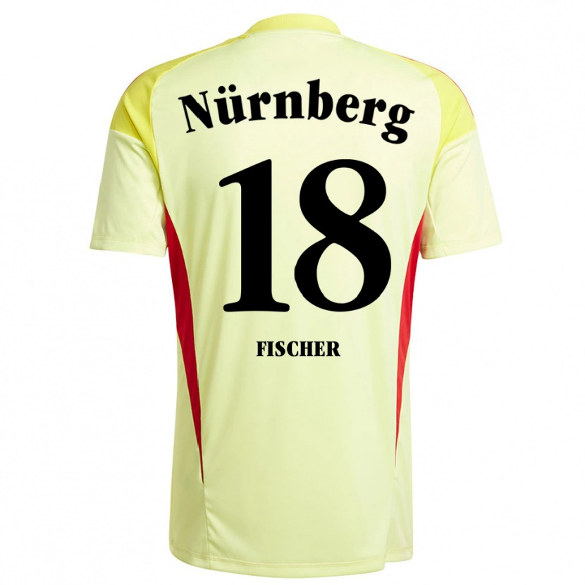 Danxen Mann Jonas Fischer #18 Gul Svart Keeperdrakt 2025/26 Skjorter T-skjorte