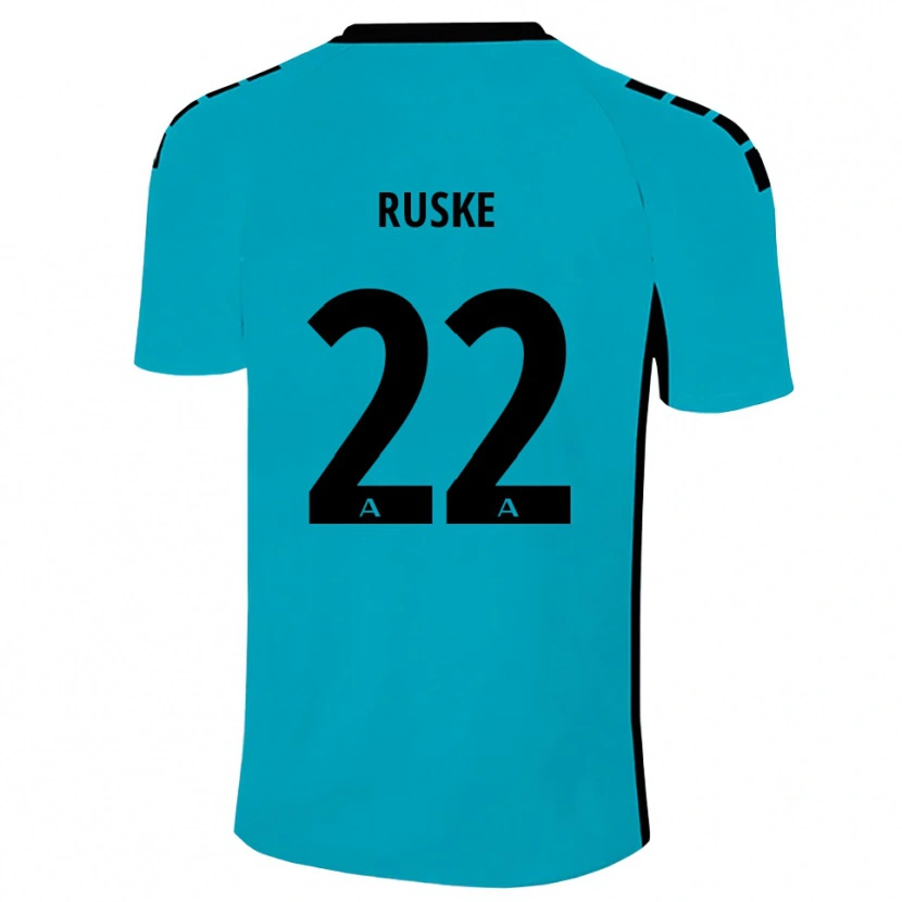 Danxen Mann Neo Ruske #22 Cyan Keeperdrakt 2025/26 Skjorter T-skjorte