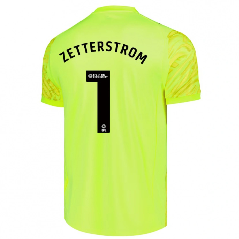 Danxen Mann Jacob Widell Zetterström #1 Fluorescerende Grønn Keeperdrakt 2025/26 Skjorter T-skjorte