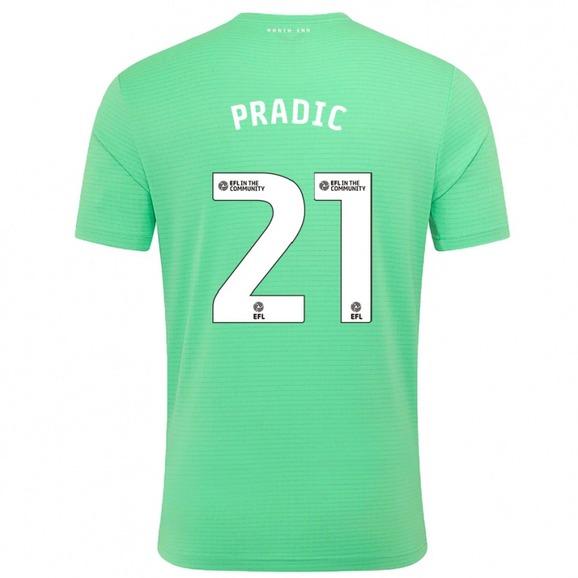 Danxen Mann James Pradic #21 Pastell Turkis Keeperdrakt 2025/26 Skjorter T-skjorte