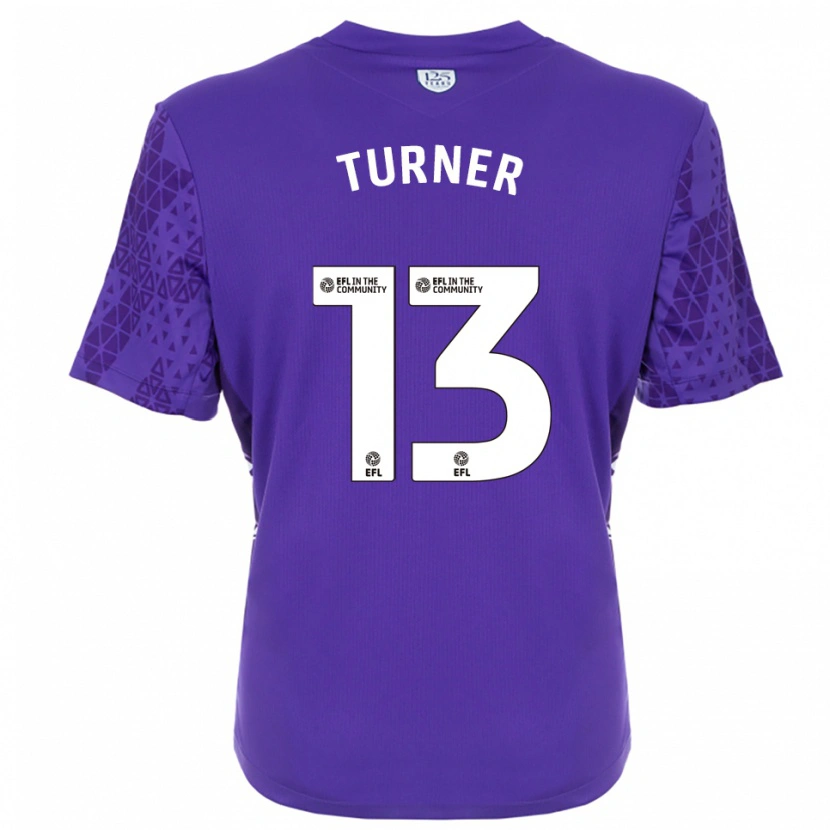 Danxen Mann Shannon Turner #13 Lilla Hvit Keeperdrakt 2025/26 Skjorter T-skjorte