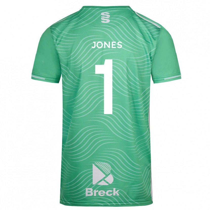 Danxen Mann Zac Jones #1 Medium Turkis Keeperdrakt 2025/26 Skjorter T-skjorte