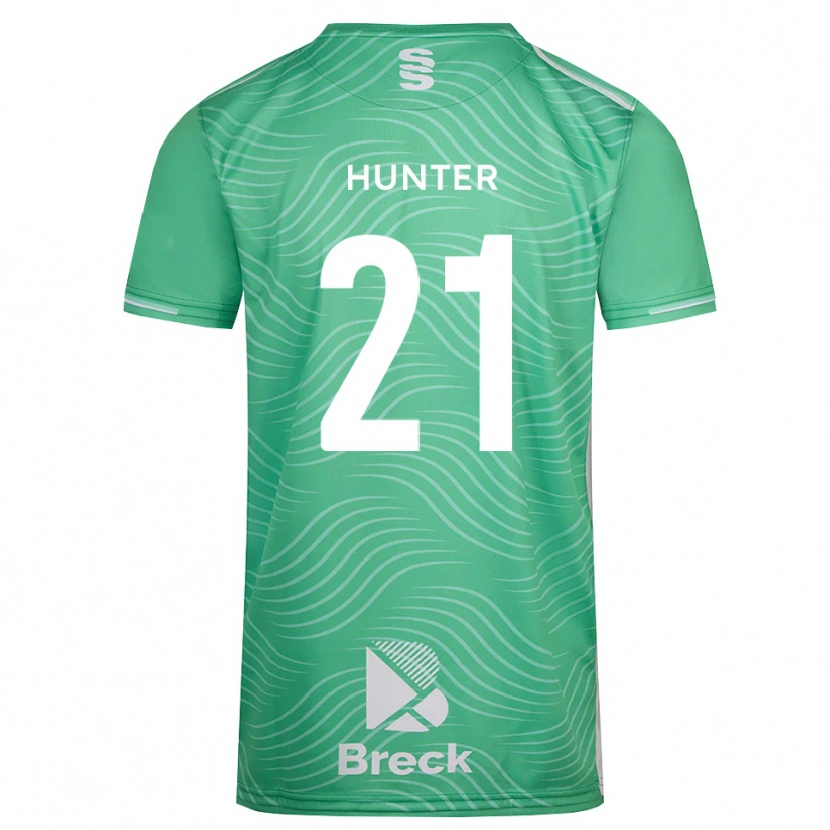 Danxen Mann Megan Hunter #21 Medium Turkis Keeperdrakt 2025/26 Skjorter T-skjorte
