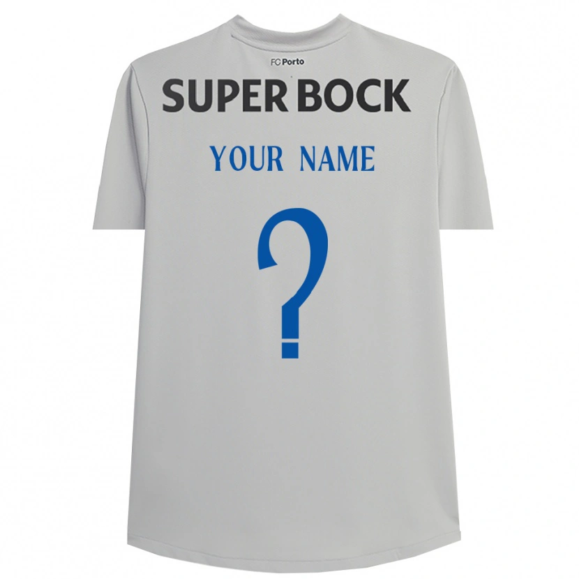 Danxen Mann FC Porto Lys Grå Svart Keeperdrakt 2025/26 Skjorter T-skjorte