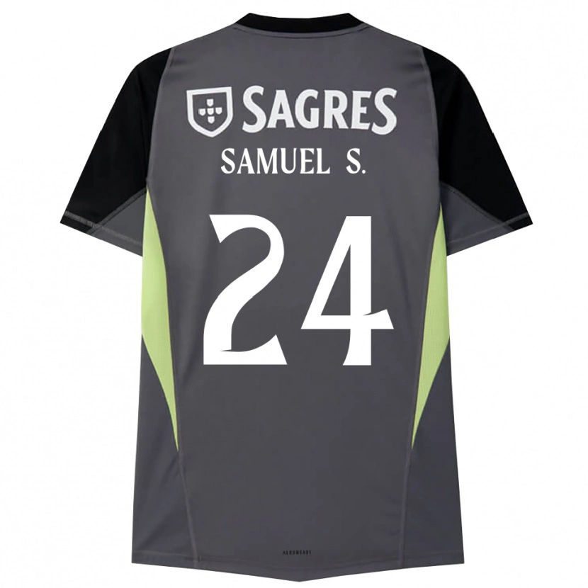 Danxen Mann Samuel Soares #24 Mørk Grå Svart Keeperdrakt 2025/26 Skjorter T-skjorte