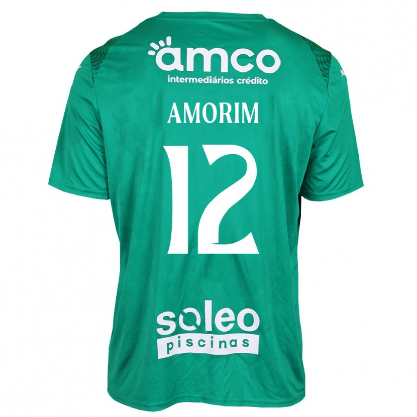 Danxen Mann Renato Amorim #12 Grønn Hvit Keeperdrakt 2025/26 Skjorter T-skjorte