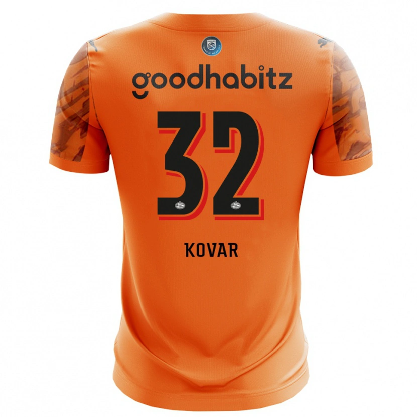 Danxen Mann Matej Kovar #32 Oransje Svart Keeperdrakt 2025/26 Skjorter T-skjorte