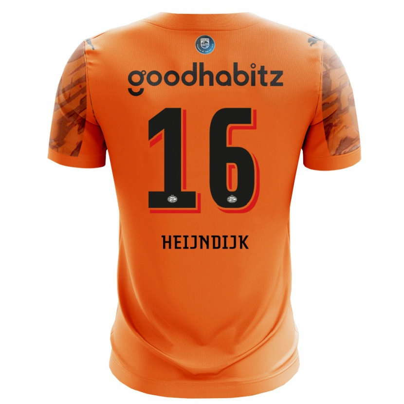 Danxen Mann Bram Heijndijk #16 Oransje Svart Keeperdrakt 2025/26 Skjorter T-skjorte
