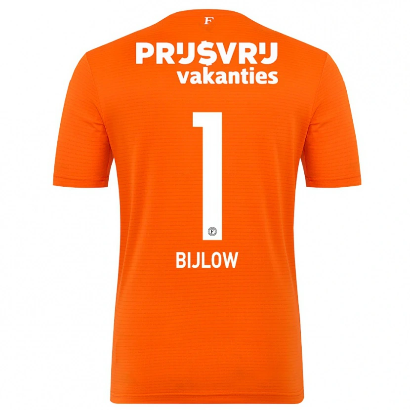 Danxen Mann Justin Bijlow #1 Oransje Svart Keeperdrakt 2025/26 Skjorter T-skjorte