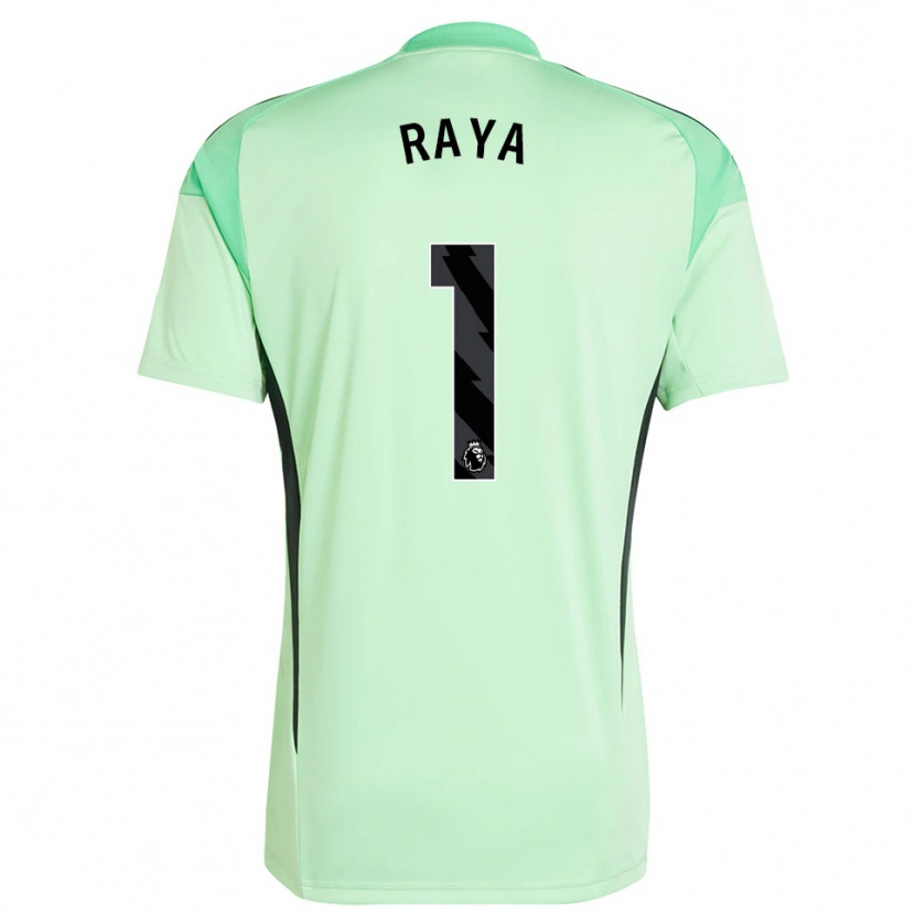 Danxen Mann David Raya #1 Lys Grønn Svart Keeperdrakt 2025/26 Skjorter T-skjorte