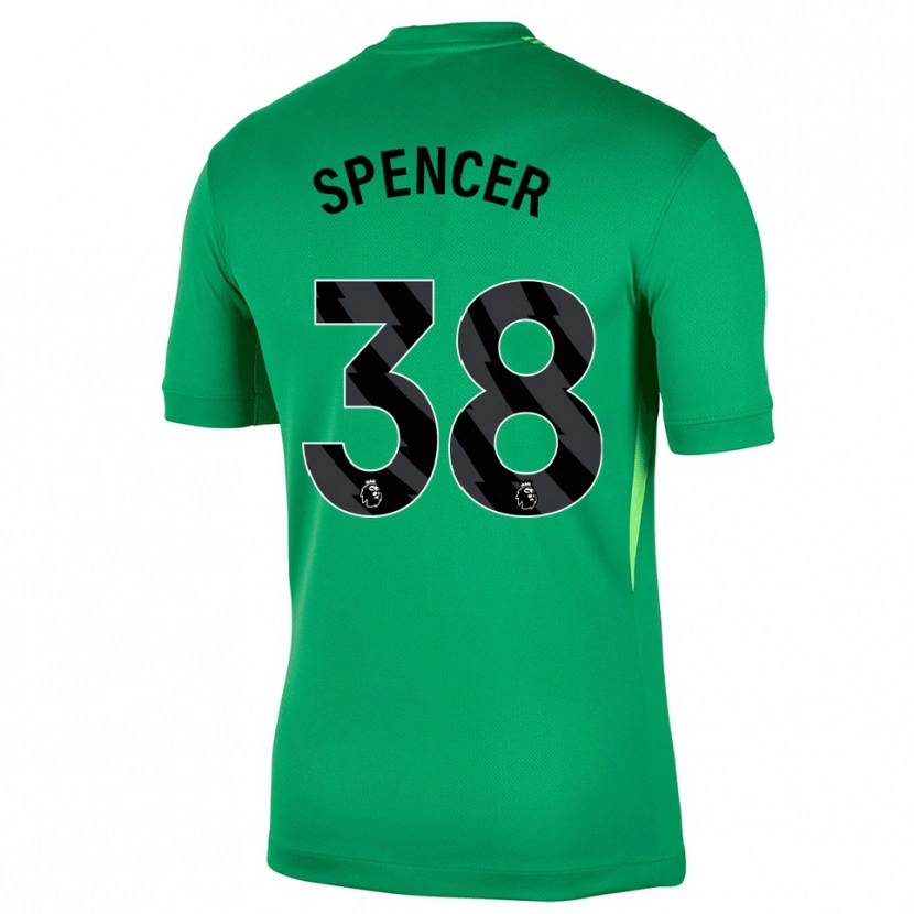 Danxen Mann Becky Spencer #38 Grønn Svart Keeperdrakt 2025/26 Skjorter T-skjorte