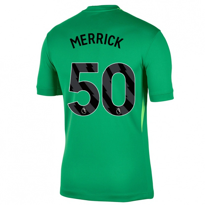 Danxen Mann Max Merrick #50 Grønn Svart Keeperdrakt 2025/26 Skjorter T-skjorte