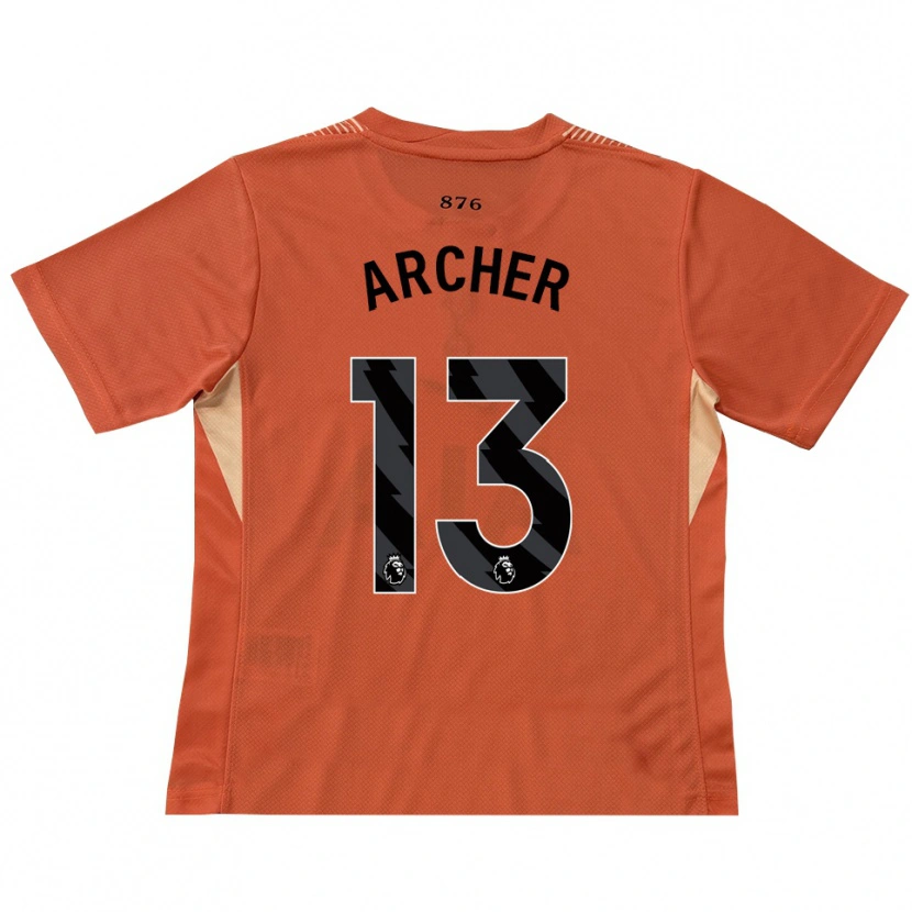Danxen Mann Samual Archer #13 Oransje Svart Keeperdrakt 2025/26 Skjorter T-skjorte