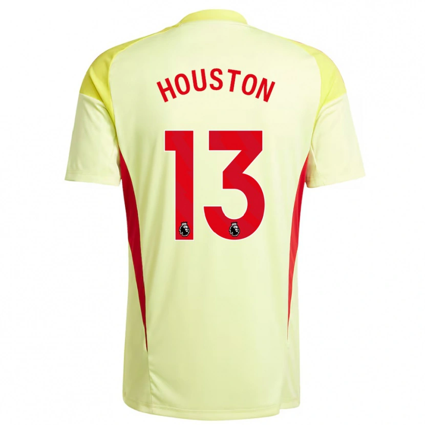 Danxen Mann Theo Houston #13 Lys Gul Keeperdrakt 2025/26 Skjorter T-skjorte