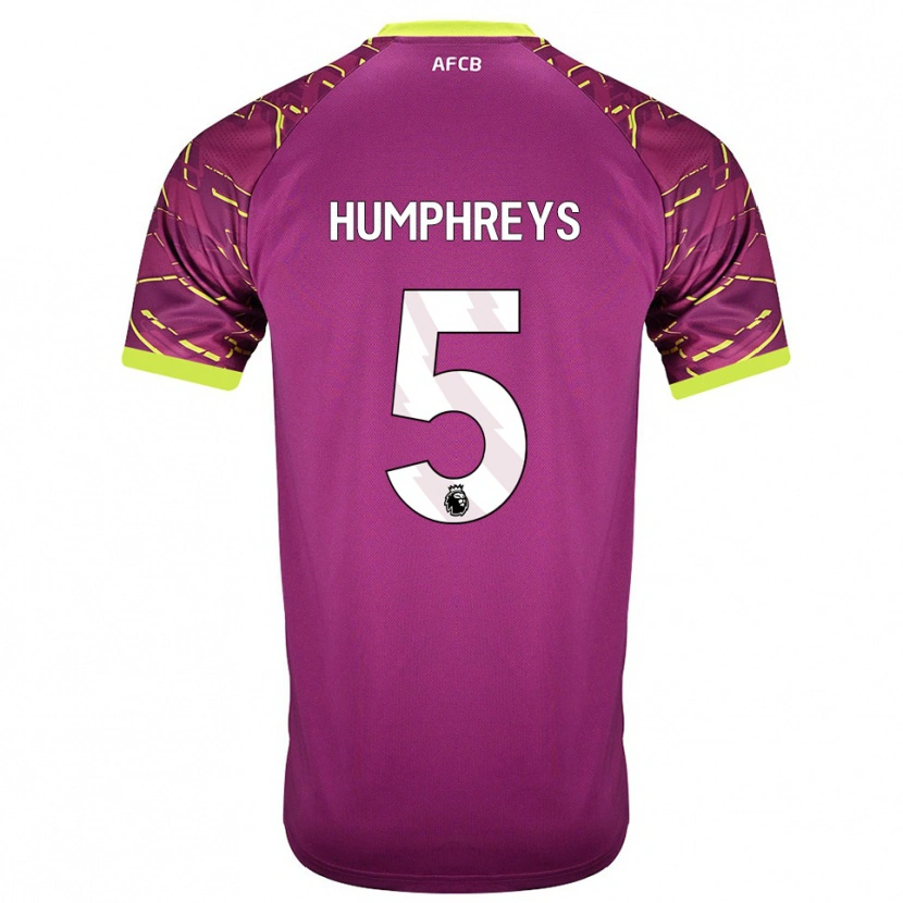 Danxen Mann Holly Humphreys #5 Mørk Magenta Keeperdrakt 2025/26 Skjorter T-skjorte