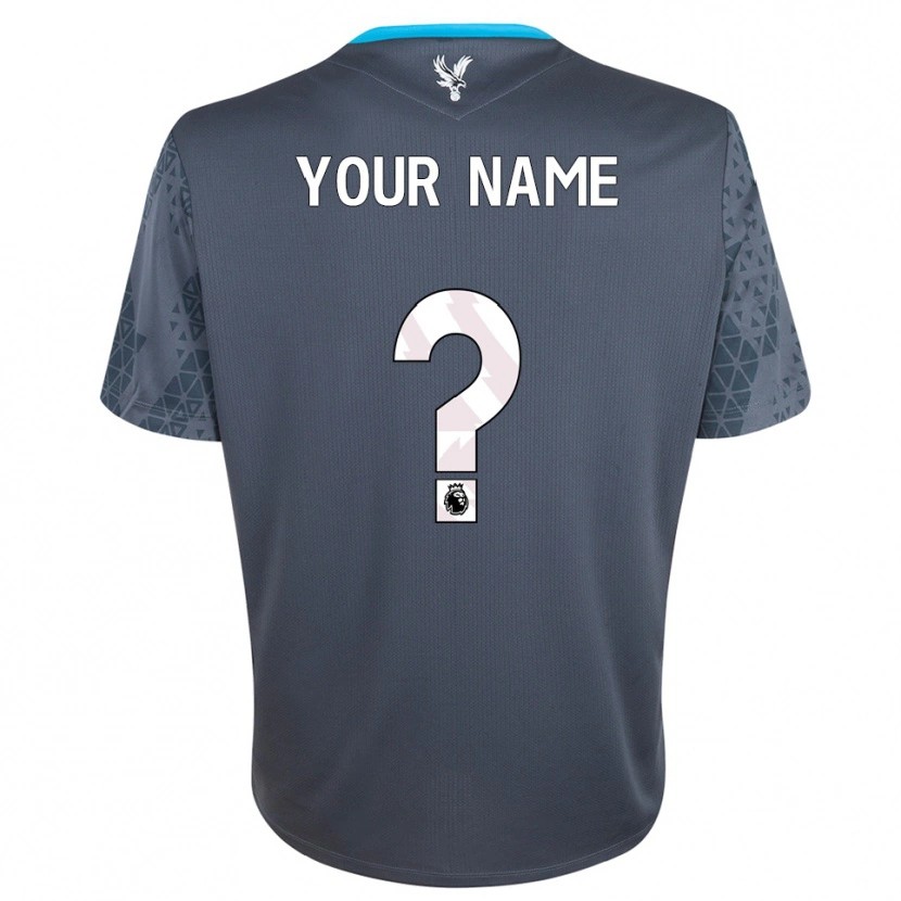 Danxen Mann Crystal Palace FC Mørk Grå Hvit Keeperdrakt 2025/26 Skjorter T-skjorte