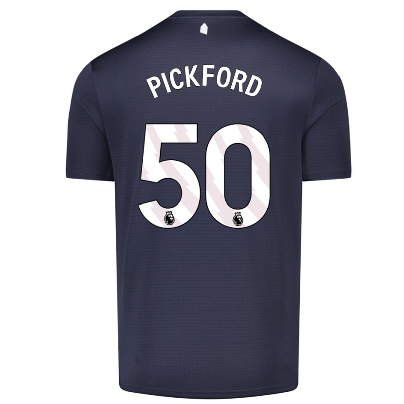 Danxen Mann George Pickford #50 Svart Hvit Keeperdrakt 2025/26 Skjorter T-skjorte