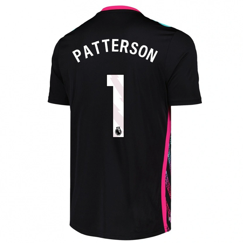 Danxen Mann Anthony Patterson #1 Svart Hvit Keeperdrakt 2025/26 Skjorter T-skjorte