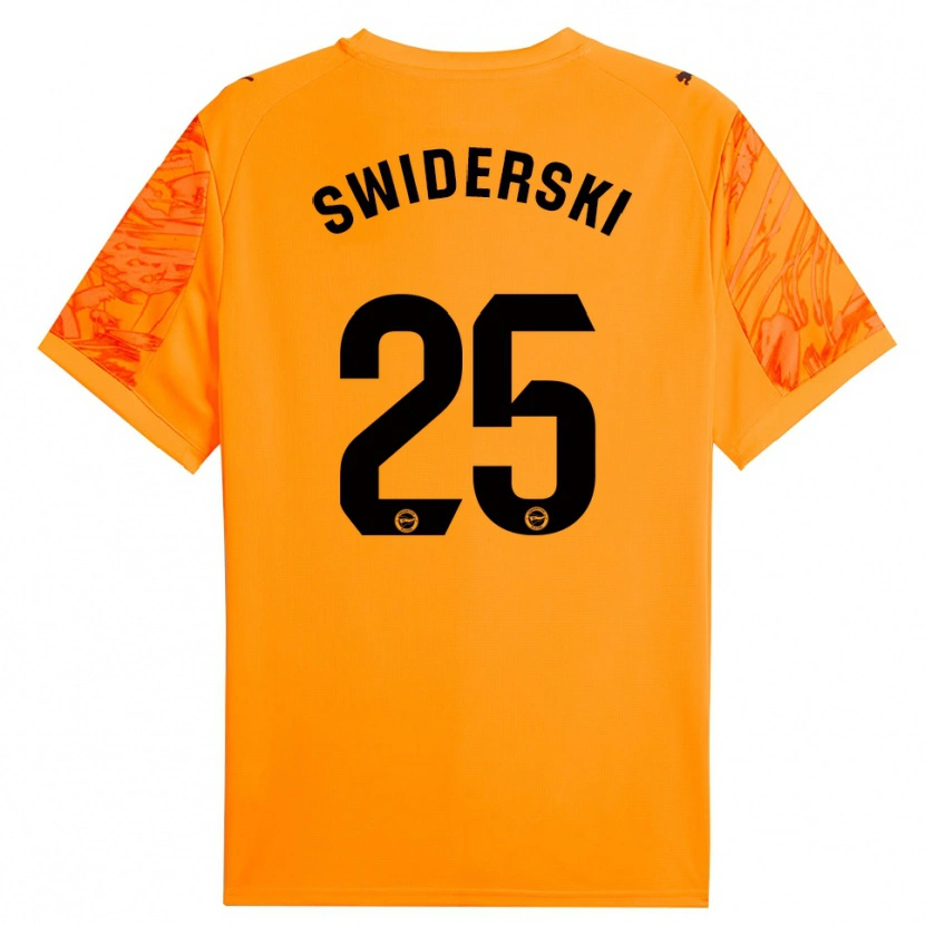 Danxen Mann Grégoire Swiderski #25 Oransje Svart Keeperdrakt 2025/26 Skjorter T-skjorte