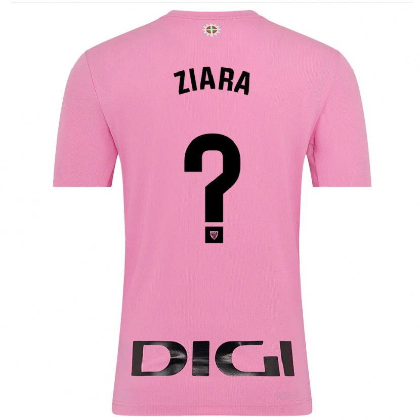 Danxen Mann Ziara Vega Uribarri #0 Rosa Svart Keeperdrakt 2025/26 Skjorter T-skjorte