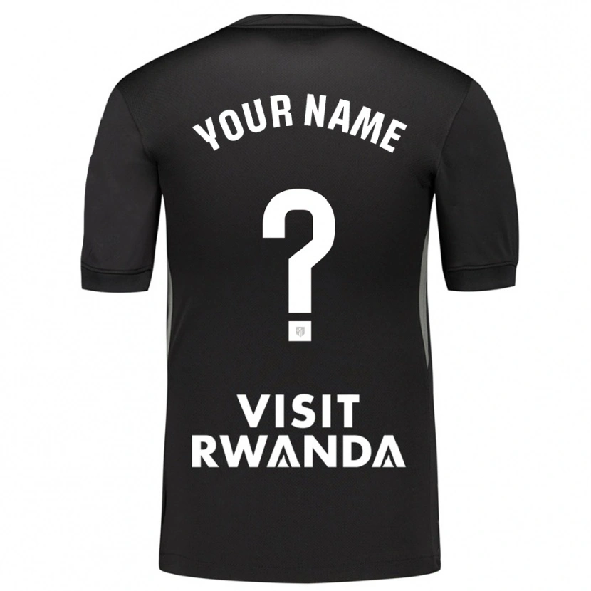 Danxen Mann Atletico Madrid Svart Hvit Keeperdrakt 2025/26 Skjorter T-skjorte