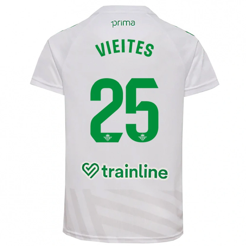 Danxen Mann Fran Vieites #25 Hvit Grønn Keeperdrakt 2025/26 Skjorter T-skjorte