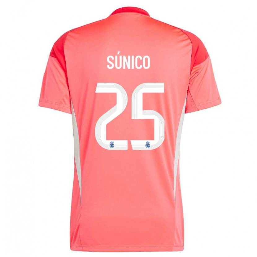 Danxen Mann Guille Súnico #25 Oransje Rød Hvit Keeperdrakt 2025/26 Skjorter T-skjorte