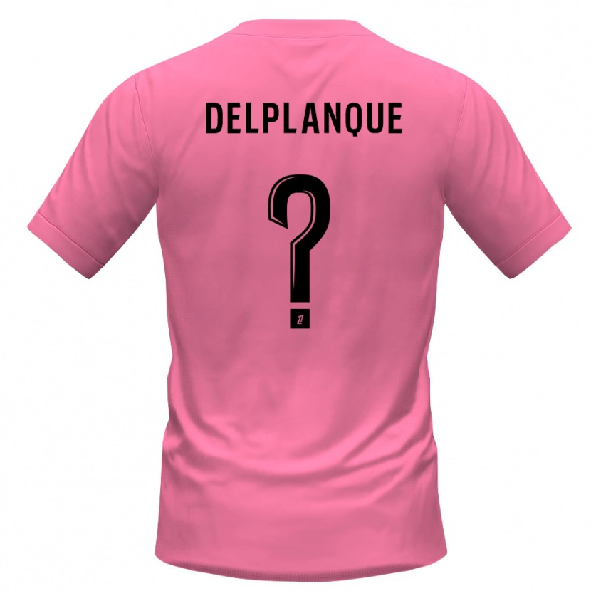 Danxen Mann Gaël Delplanque #0 Rosa Svart Keeperdrakt 2025/26 Skjorter T-skjorte