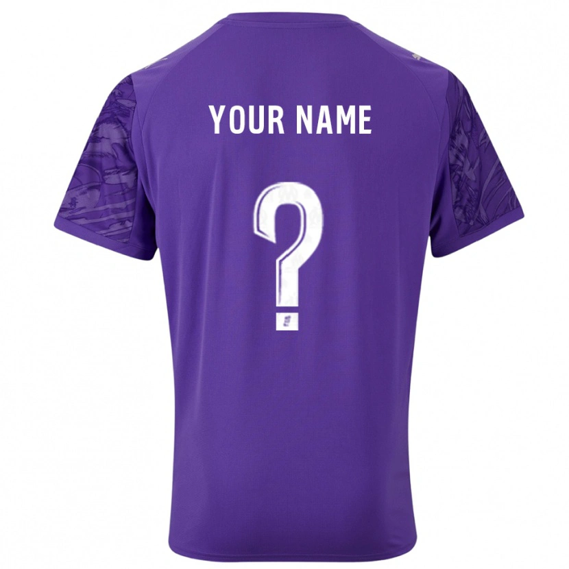 Danxen Mann Olympique Marseille Lilla Hvit Keeperdrakt 2025/26 Skjorter T-skjorte