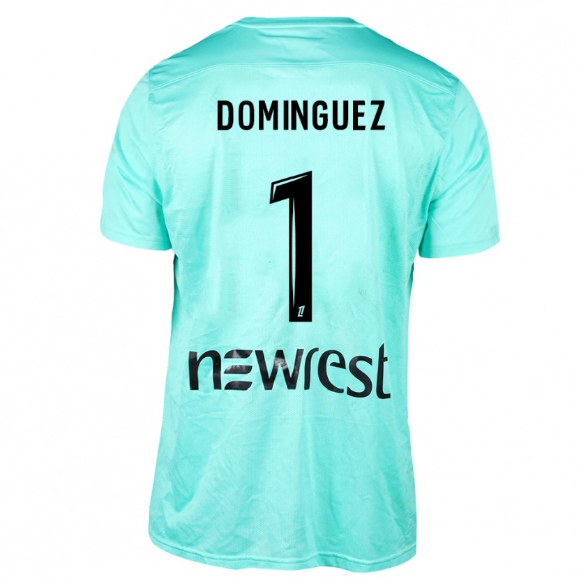 Danxen Mann Álex Domínguez #1 Aqua Svart Keeperdrakt 2025/26 Skjorter T-skjorte