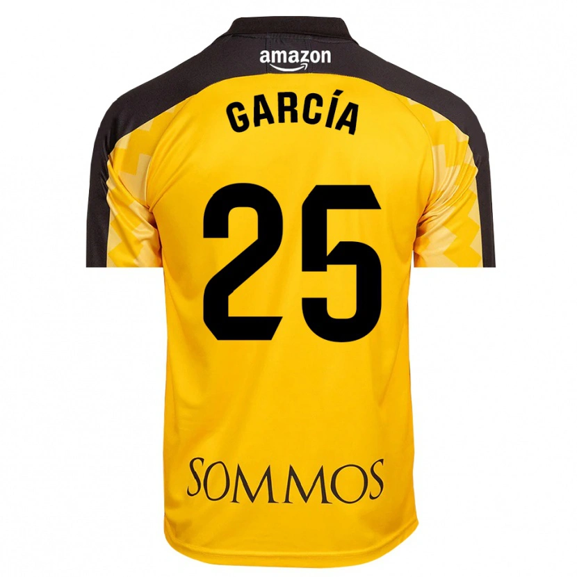 Danxen Mann Jaime García #25 Gul Svart Keeperdrakt 2025/26 Skjorter T-skjorte