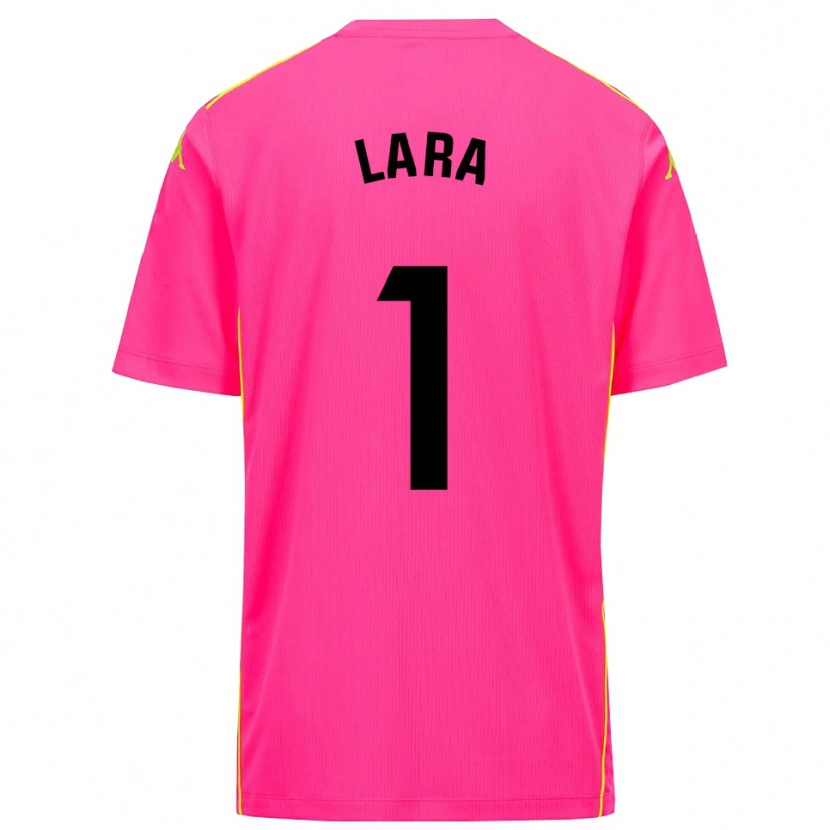Danxen Mann Lara Lara De Las Heras Coello #1 Dyp Rosa Svart Keeperdrakt 2025/26 Skjorter T-skjorte