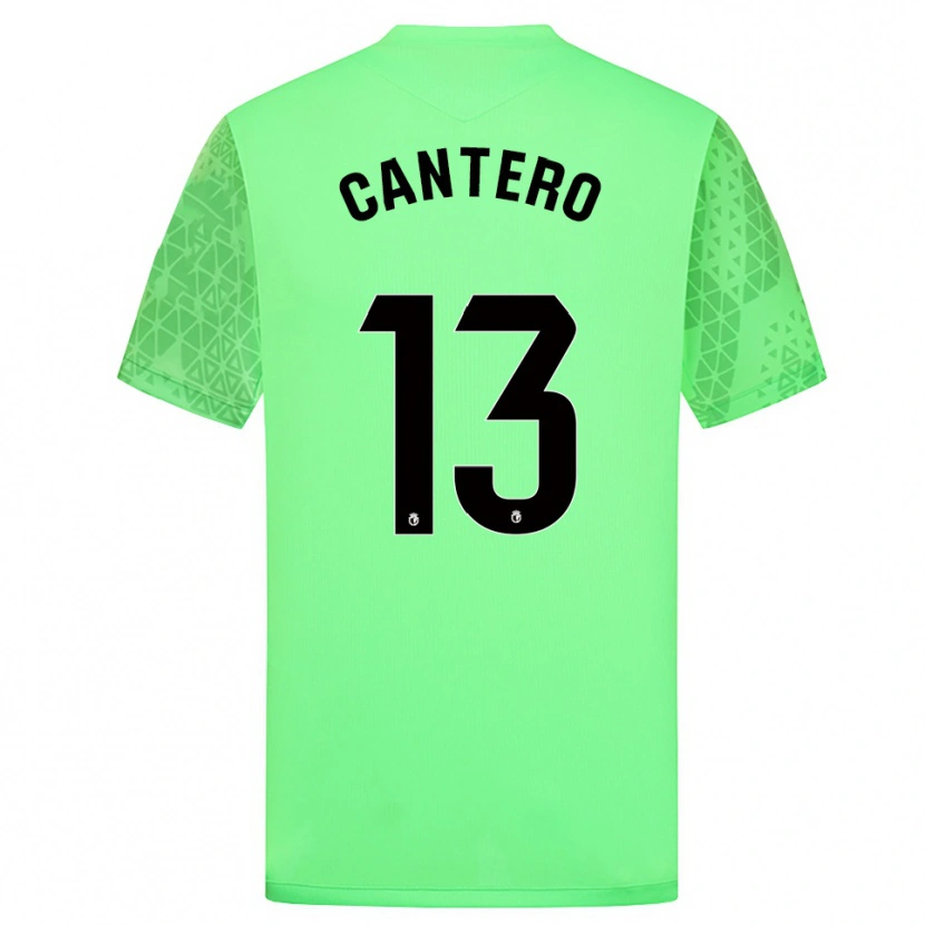 Danxen Mann Ander Cantero #13 Vårgrønn Svart Keeperdrakt 2025/26 Skjorter T-skjorte