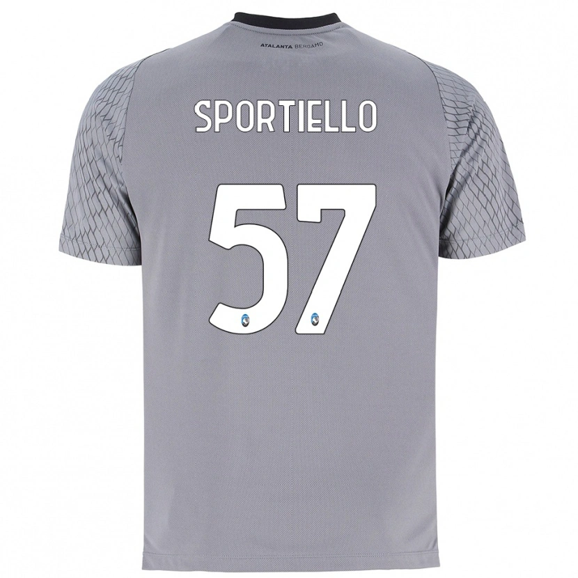 Danxen Mann Marco Sportiello #57 Grå Blå Rød Keeperdrakt 2025/26 Skjorter T-skjorte