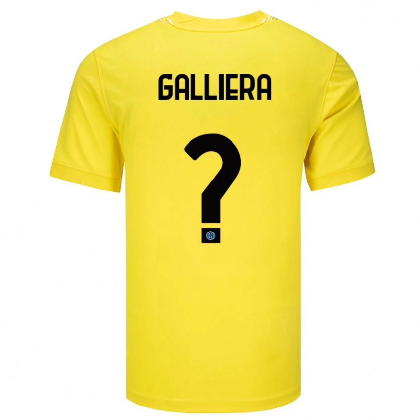 Danxen Mann Carlo Galliera #0 Lys Gul Svart Keeperdrakt 2025/26 Skjorter T-skjorte