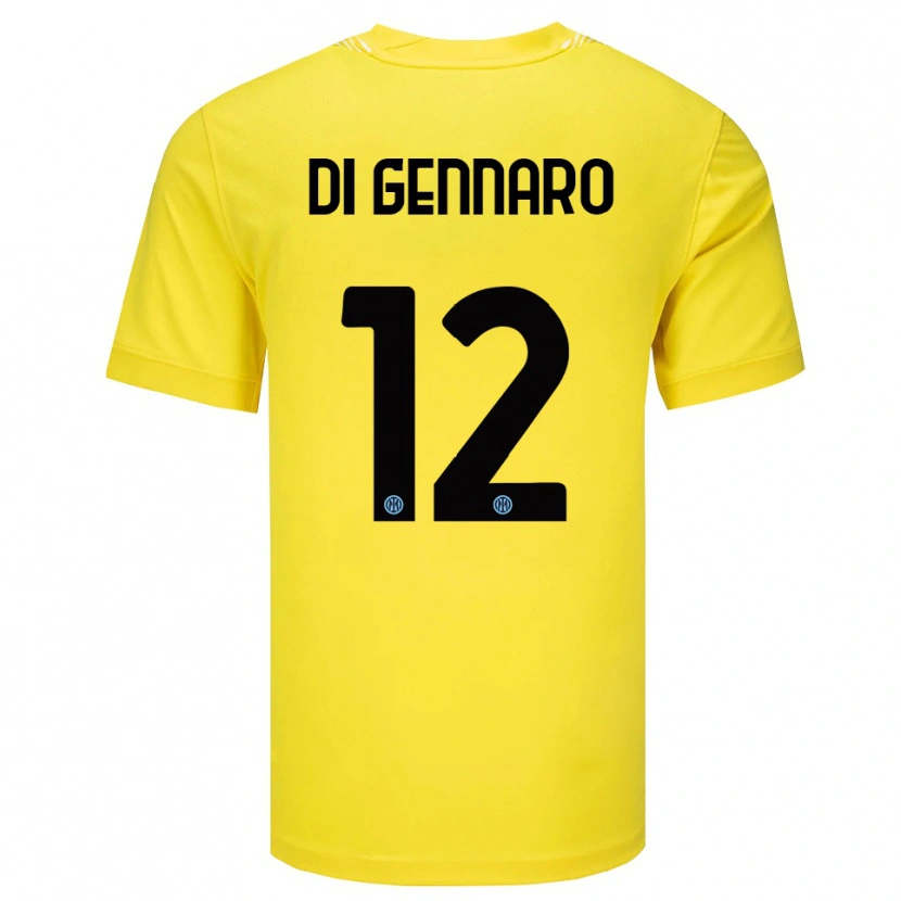 Danxen Mann Raffaele Di Gennaro #12 Lys Gul Svart Keeperdrakt 2025/26 Skjorter T-skjorte